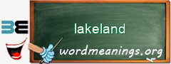 WordMeaning blackboard for lakeland